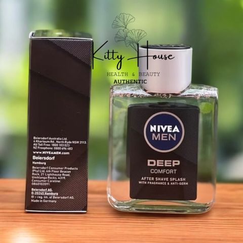 Nivea Men Deep Comforting Post Shave Splash 100ml - Dưỡng Da Sau Cạo Râu, Giảm Kích Ứng, Hương Gỗ Nam Tính