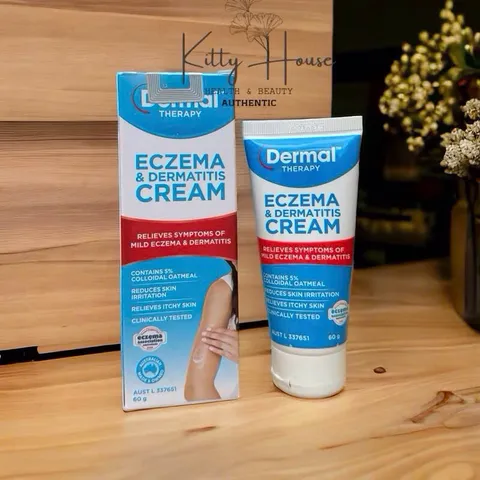 Kem Dermal Therapy Hỗ Trợ Chàm Da 60g - Kem Trị Viêm Da Nhẹ, Giảm Ngứa, Thích Hợp Da Nhạy Cảm