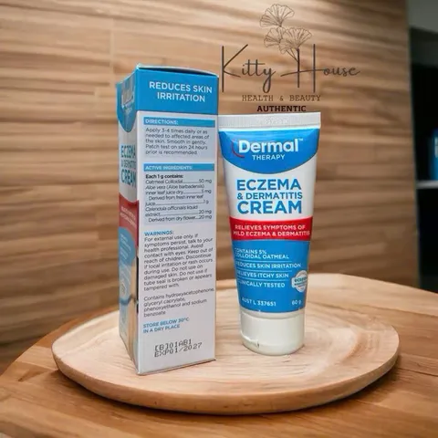Kem Dermal Therapy Hỗ Trợ Chàm Da 60g - Kem Trị Viêm Da Nhẹ, Giảm Ngứa, Thích Hợp Da Nhạy Cảm