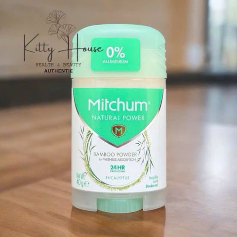 Lăn khử mùi tự nhiên Mitchum dành cho nữ - Dừa & Khuynh diệp 40g, không nhôm, thuần chay, kháng mồ hôi 24 giờ