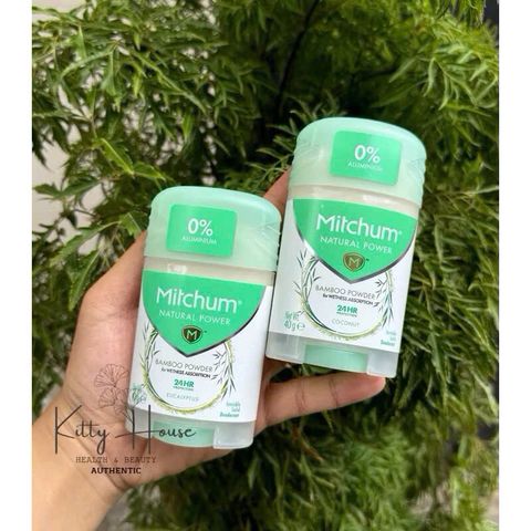 Lăn khử mùi tự nhiên Mitchum dành cho nữ - Dừa & Khuynh diệp 40g, không nhôm, thuần chay, kháng mồ hôi 24 giờ