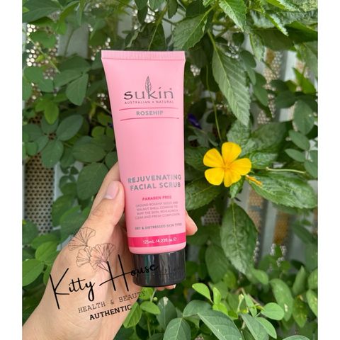 Tẩy Tế Bào Chết Trẻ Hoá Da Mặt Sukin Rosehip 125ml - Sản Phẩm Chăm Sóc Da Cấp Ẩm, Làm Sáng Da, Thích Hợp Với Mọi Loại Da