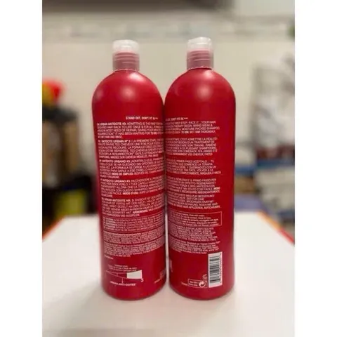 Set Gội Xả Tigi Đỏ Bed Head 750ml - Dầu Gội Phục Hồi Tóc Hư Tổn Cấp Độ 3, Chăm Sóc Tóc Khô Xơ, Best Seller Mỹ