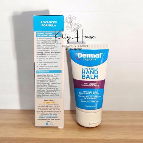 Kem Dưỡng Da Tay Chống Lão Hóa Dermal Therapy 40g - Bảo Vệ Da, Giảm Nếp Nhăn và Đốm Nâu, Cải Thiện Độ Đàn Hồi