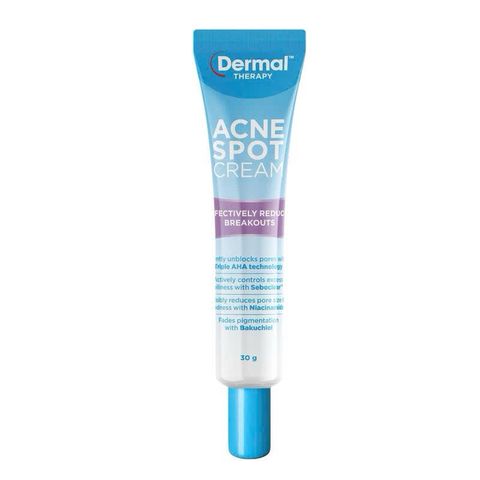 Kem Bôi Giảm Mụn Dermal Therapy Acne Spot Cream 30g - Kiểm Soát Dầu Thừa, Làm Dịu Da Nhạy Cảm, Ngừa Sẹo và Mụn Hiệu Quả
