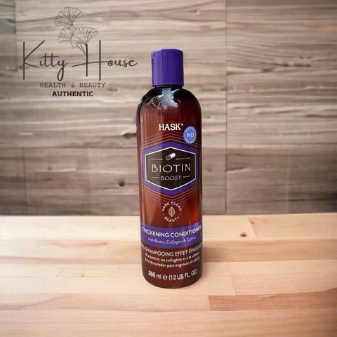 Dầu Gội Hask Biotin Boost 355ml - Tăng Cường Mọc Tóc, Ngăn Rụng Tóc, Collagen & Coffee Cho Tóc Khỏe Mạnh, Chăm Sóc Tóc Mỏng
