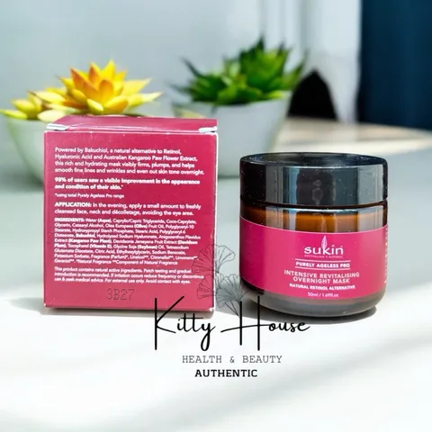 Mặt Nạ Dưỡng Da Ban Đêm Sukin Purely Ageless Pro - Giúp Da Săn Chắc, Mờ Nếp Nhăn, Chống Lão Hóa 50ml