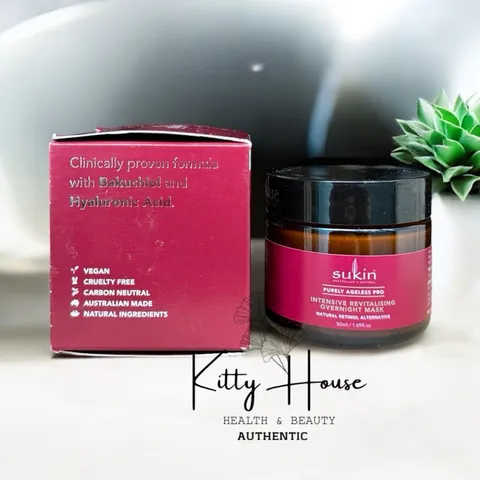 Mặt Nạ Dưỡng Da Ban Đêm Sukin Purely Ageless Pro - Giúp Da Săn Chắc, Mờ Nếp Nhăn, Chống Lão Hóa 50ml