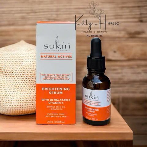 Serum Vitamin C Sukin Natural Actives 25ml - Sáng Da, Mờ Thâm, Phù Hợp Với Da Nhạy Cảm, Chăm Sóc Da Tự Nhiên