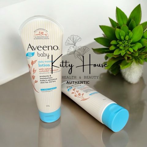 Sữa Dưỡng Ẩm Không Mùi Aveeno Baby 227g - Lotion An Toàn Cho Da Nhạy Cảm Của Bé, Từ Bột Yến Mạch Hữu Cơ, Cấp Ẩm Suốt 24 Giờ