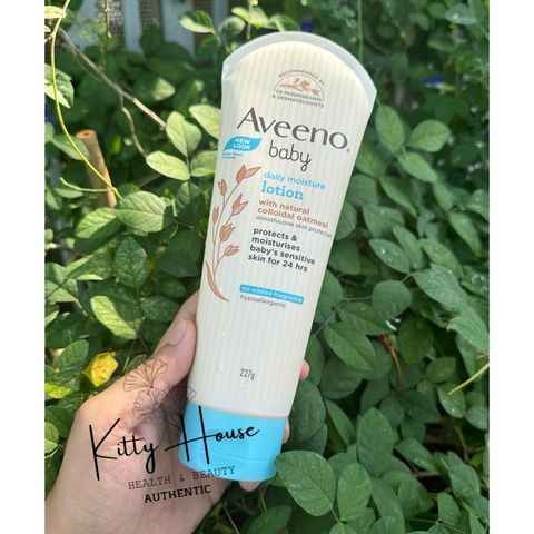 Sữa Dưỡng Ẩm Không Mùi Aveeno Baby 227g - Lotion An Toàn Cho Da Nhạy Cảm Của Bé, Từ Bột Yến Mạch Hữu Cơ, Cấp Ẩm Suốt 24 Giờ
