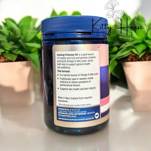 Viên uống tinh dầu hoa anh thảo Wagner Evening Primrose Oil 1000 - Hỗ trợ cân bằng nội tiết tố, đẹp da và giảm đau bụng kinh - Hộp 200 viên