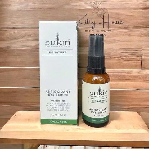 Serum Chống Nếp Nhăn Vùng Mắt Sukin Signature Antioxidant Eye Serum 30ml - Giảm Bọng Mắt, Thâm Quầng, Cải Thiện Độ Đàn Hồi Da