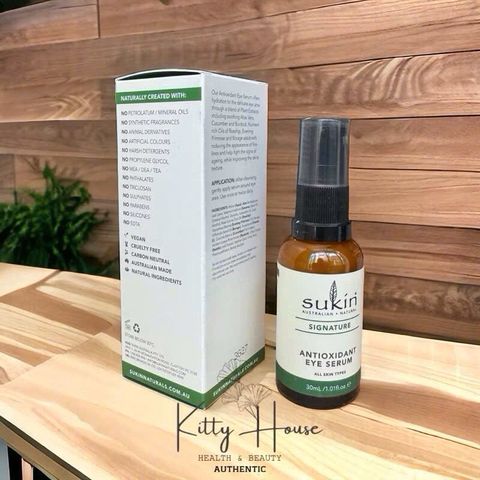 Serum Chống Nếp Nhăn Vùng Mắt Sukin Signature Antioxidant Eye Serum 30ml - Giảm Bọng Mắt, Thâm Quầng, Cải Thiện Độ Đàn Hồi Da