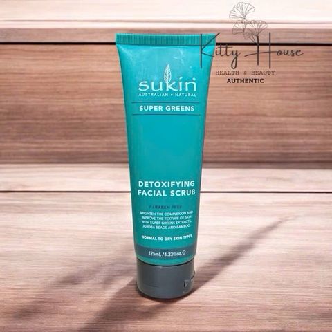 Tẩy Tế Bào Chết Thải Độc Sukin Super Greens 125ml - Sản Phẩm Chăm Sóc Da Mặt Từ Thiên Nhiên, Làm Sáng Da và Mềm Mại
