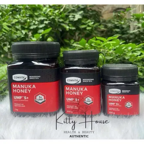 Mật Ong Manuka Comvita Active 5+ Úc 250g, 500g, 1kg - Tăng Cường Miễn Dịch, Hỗ Trợ Tiêu Hóa và Sức Khỏe Tổng Thể