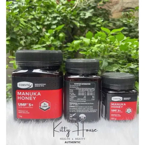 Mật Ong Manuka Comvita Active 5+ Úc 250g, 500g, 1kg - Tăng Cường Miễn Dịch, Hỗ Trợ Tiêu Hóa và Sức Khỏe Tổng Thể