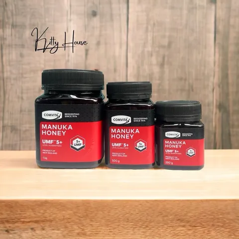Mật Ong Manuka Comvita Active 5+ Úc 250g, 500g, 1kg - Tăng Cường Miễn Dịch, Hỗ Trợ Tiêu Hóa và Sức Khỏe Tổng Thể