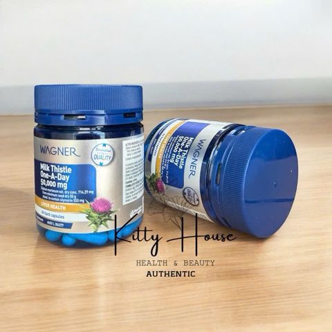 Viên Uống Thải Độc Gan Wagner Milk Thistle 5000mg Hỗ Trợ Chức Năng Gan - 60 Viên Chính Hãng Úc