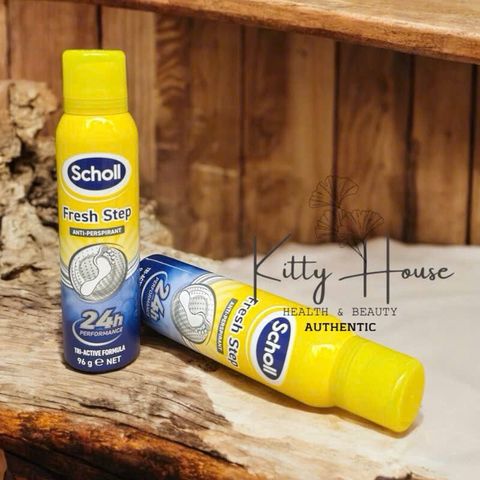 Xịt khử mùi hôi chân Scholl Fresh Step Foot Spray 24 giờ 96g