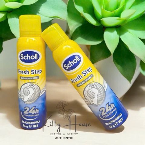 Xịt khử mùi hôi chân Scholl Fresh Step Foot Spray 24 giờ 96g