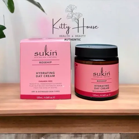 Kem Dưỡng Da Ban Ngày Sukin Rosehip 120ml - Giúp Làm Sáng, Căng Mịn, Chống Lão Hóa, Phù Hợp Với Mọi Loại Da
