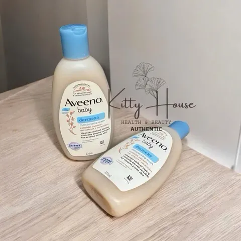 Sữa Tắm Aveeno Baby Dermexa 236ml - Giảm Ngứa, Dưỡng Ẩm Da Nhạy Cảm, Chàm, Eczema Cho Bé, An Toàn, Không Chứa Paraben