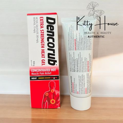 Kem xoa bóp Dencorub Heat 100g - Gel giảm đau, chăm sóc cơ bắp hoàn hảo cho vận động viên và người chơi thể thao