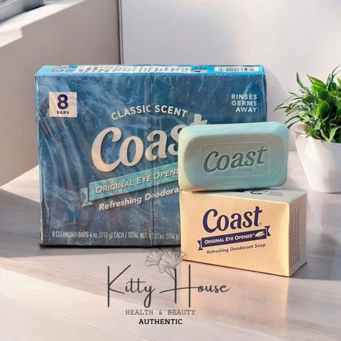 Xà Bông Cục Coast Mỹ - Mỹ Phẩm Thoải Mái, Không Làm Khô Da, Dưỡng Da Cho Gia Đình - Hương Thơm Dịu Nhẹ