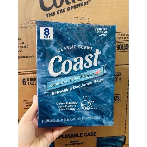 Xà Bông Cục Coast Mỹ - Mỹ Phẩm Thoải Mái, Không Làm Khô Da, Dưỡng Da Cho Gia Đình - Hương Thơm Dịu Nhẹ
