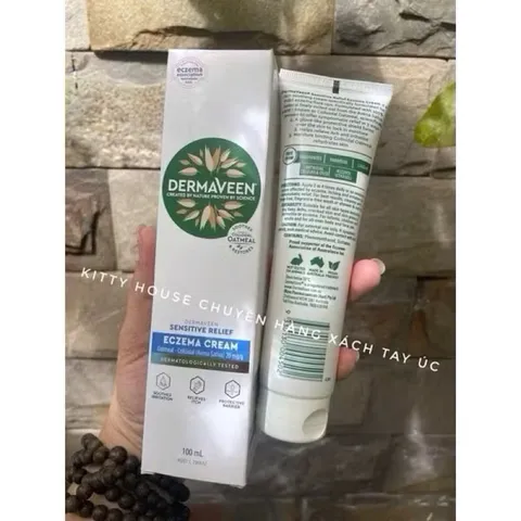 Kem bôi Dermaveen Eczema 100ml - Hỗ trợ chàm da, giảm ngứa và dị ứng cho người lớn và trẻ nhỏ, an toàn và hiệu quả.