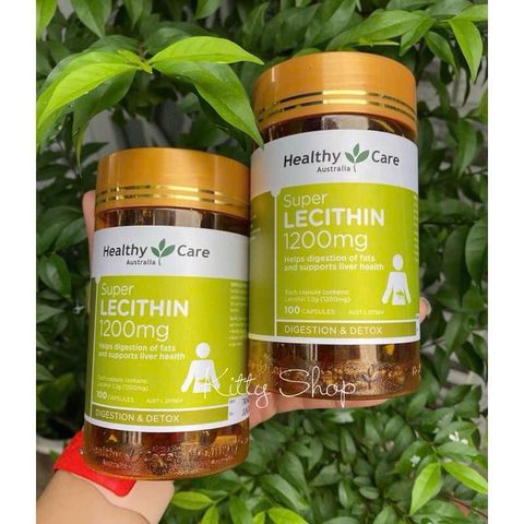 Mầm Đậu Nành Healthy Care Lecithin 1200mg - Viên Uống Chất Đạm Từ Đậu Nành - Hỗ Trợ Làm Đẹp Da Nội Tiết Tố 100 Viên