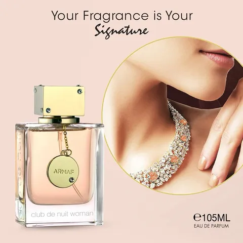 Nước Hoa Nữ Armaf Club De Nuit Eau de Parfum 105ml - Hương Hoa Hồng, Vanilla, và Quả Tươi - Sang Trọng, Dịu Dàng, Phong Cách Nữ Tính