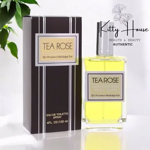 Nước hoa nữ Tea Rose Eau de Toilette 120ml - Hương hoa hồng thanh lịch, ngọt ngào và lãng mạn cho phái đẹp