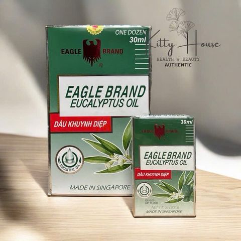 Dầu Khuynh Diệp Eagle Brand 30ml - Tinh Dầu Xông Phòng Chăm Sóc Sức Khỏe, Giảm Đau Đầu, Ngạt Mũi, Thư Giãn Tinh Thần