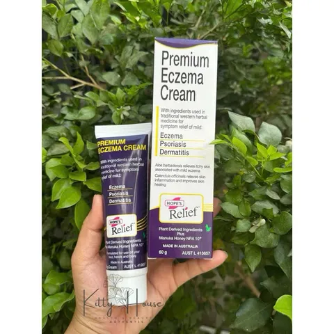 Kem bôi Eczema, Dermatitis, Itchy Dry Skin, Hope's Relief Úc 60g