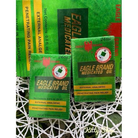 Dầu Xanh Con Ó 2 Nắp Mỹ 24ml - Tinh Dầu Xông Phòng Hiệu Quả Chống Đau, Muỗi Cắn Tặng Quà Thông Dụng