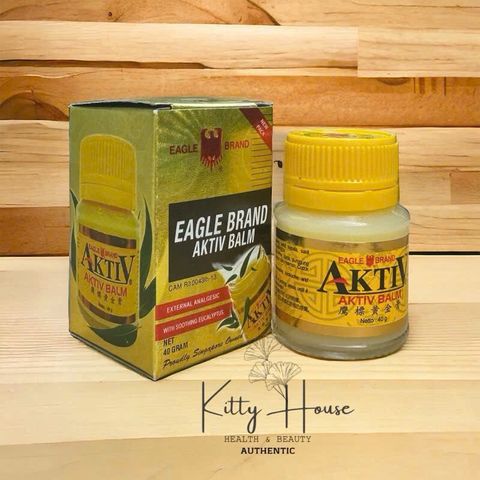 Dầu Cù Là Vàng Eagle Brand AKTiV Balm 40g - Giảm Đau, Chống Viêm, Xua Đuổi Côn Trùng, Hỗ Trợ Thư Giãn