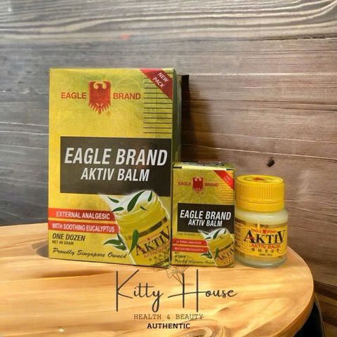 Dầu Cù Là Vàng Eagle Brand AKTiV Balm 40g - Giảm Đau, Chống Viêm, Xua Đuổi Côn Trùng, Hỗ Trợ Thư Giãn