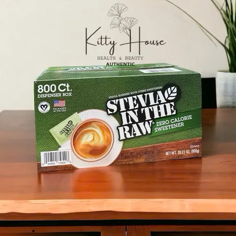 Đường ăn kiêng cỏ ngọt Stevia In The Raw Oganic Hộp 800 gói