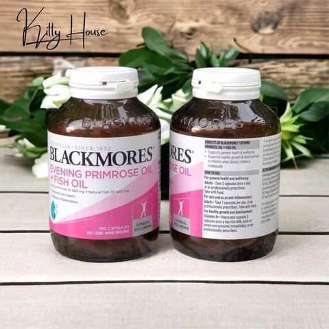 Viên Uống Hoa Anh Thảo Blackmores Evening Primrose Oil & Dầu Cá 100 Viên - Hỗ Trợ Giảm Đau Kinh Nguyệt, Dưỡng Da Tóc Móng