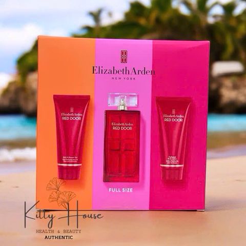 Set Quà Tặng Nước Hoa Nữ Elizabeth Arden Red Door 100ml - Lotion & Sữa Tắm 100ml, Hương Hoa Quả Tự Nhiên, Quà Tặng Sang Trọng