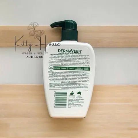 Kem chống nắng cho da nhạy cảm DermaVeen Sensitive Sun SPF 50+ Moisturising Face & Body Cream 500g