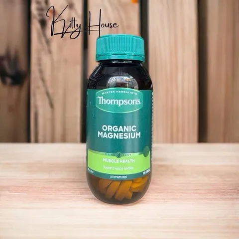 Viên uống Magie Thompson’s Organic 120 viên - Hỗ trợ sức khỏe xương khớp, cơ bắp và hệ thần kinh cho người tập thể thao