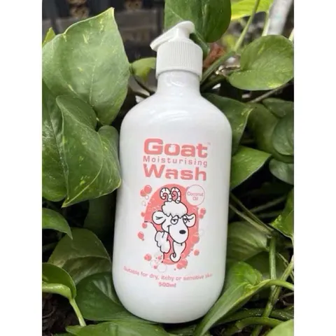 Sữa Tắm từ Sữa Dê Úc Goat Wash 500ml - Dưỡng ẩm, Làm Sạch Da Nhạy Cảm, Mẫn Ngứa với Tinh Dầu Dừa & Mật Ong Manuka