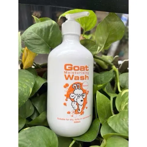 Sữa Tắm từ Sữa Dê Úc Goat Wash 500ml - Dưỡng ẩm, Làm Sạch Da Nhạy Cảm, Mẫn Ngứa với Tinh Dầu Dừa & Mật Ong Manuka