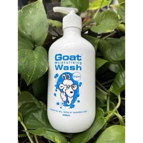 Sữa Tắm từ Sữa Dê Úc Goat Wash 500ml - Dưỡng ẩm, Làm Sạch Da Nhạy Cảm, Mẫn Ngứa với Tinh Dầu Dừa & Mật Ong Manuka