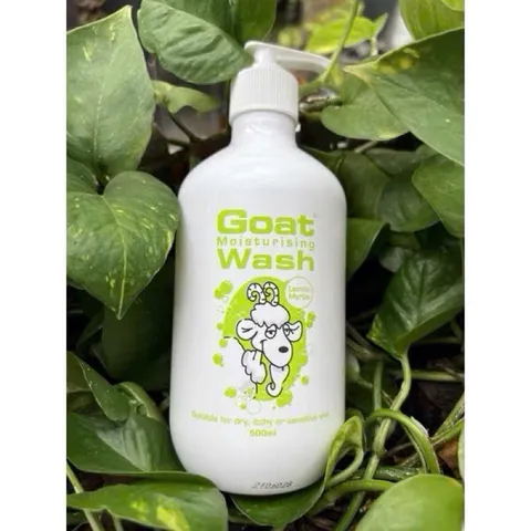 Sữa Tắm từ Sữa Dê Úc Goat Wash 500ml - Dưỡng ẩm, Làm Sạch Da Nhạy Cảm, Mẫn Ngứa với Tinh Dầu Dừa & Mật Ong Manuka