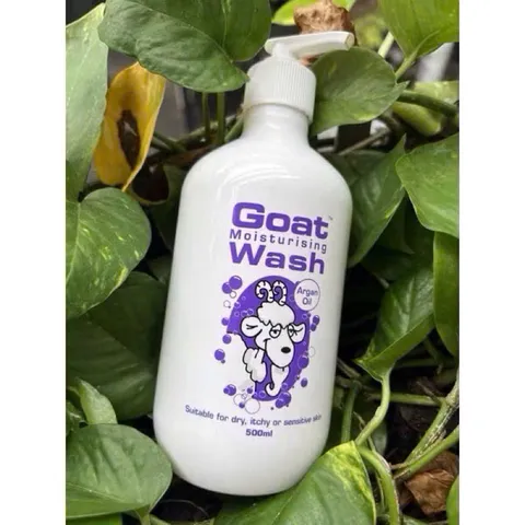 Sữa Tắm từ Sữa Dê Úc Goat Wash 500ml - Dưỡng ẩm, Làm Sạch Da Nhạy Cảm, Mẫn Ngứa với Tinh Dầu Dừa & Mật Ong Manuka