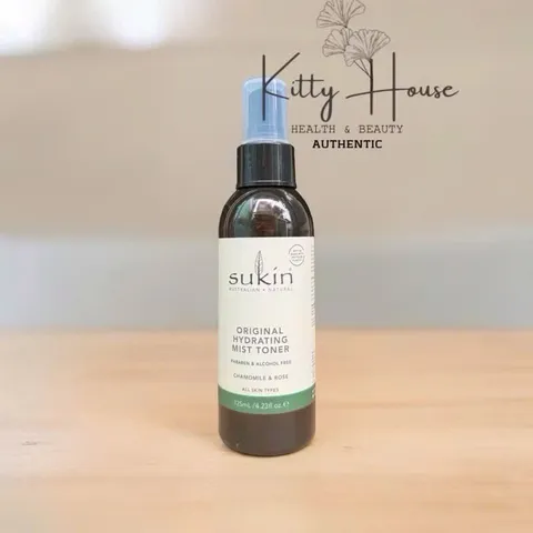 Nước Hoa Hồng Sukin Hydrating Mist Toner 125ml - Mỹ Phẩm Chăm Sóc Da Từ Thiên Nhiên, Cấp Ẩm Và Làm Mát Da